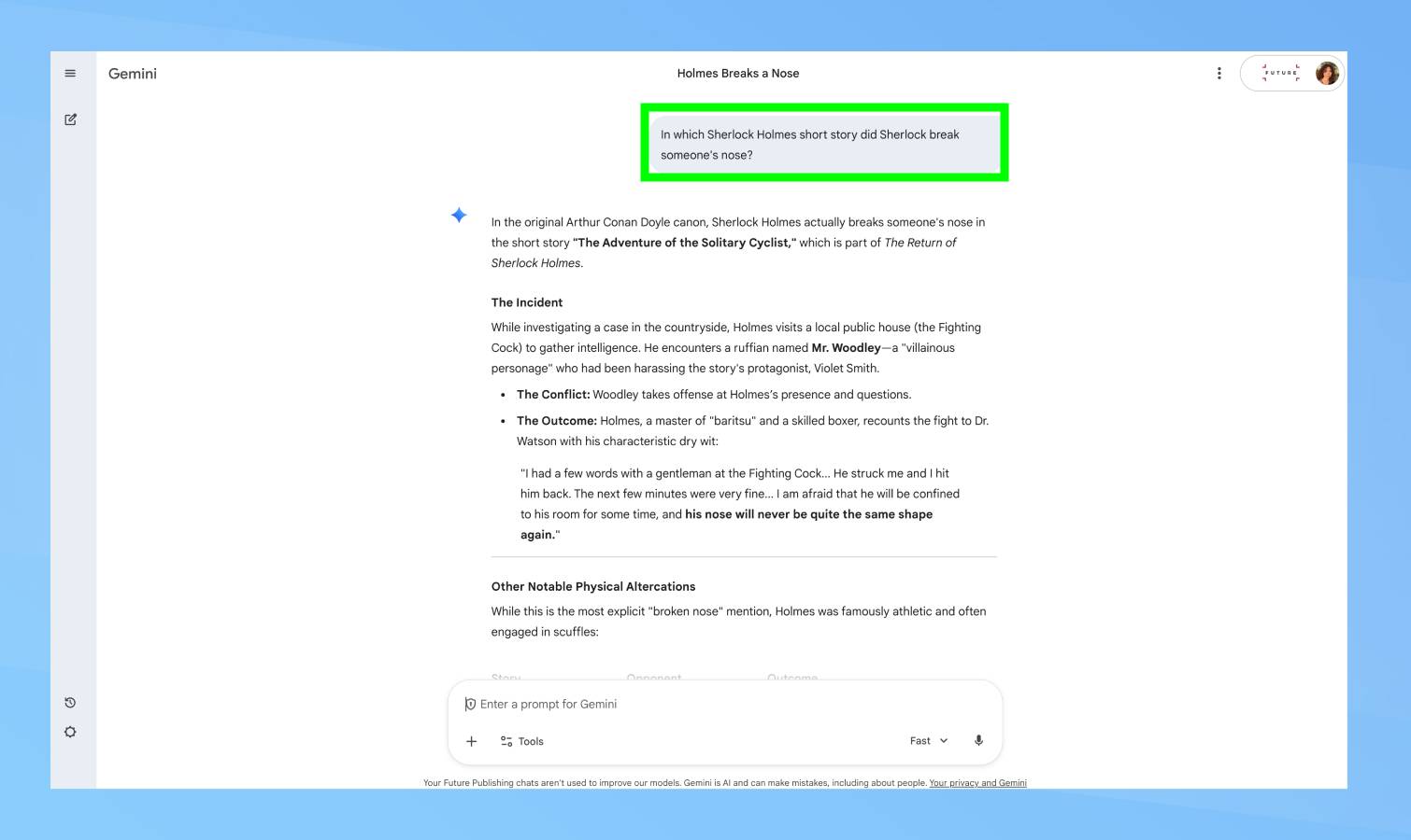 Gemini hallucinating