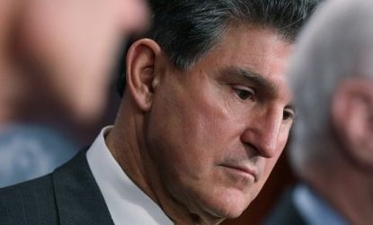 Newly elected Sen. Joe Manchin (D-W. Va) is one of four Senate Democrats taking aim at the individual mandate -- the heart of Obama's heath care law.