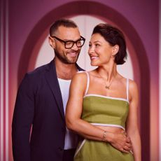 'Love is Blind: UK' hosts Matt and Emma Willis.