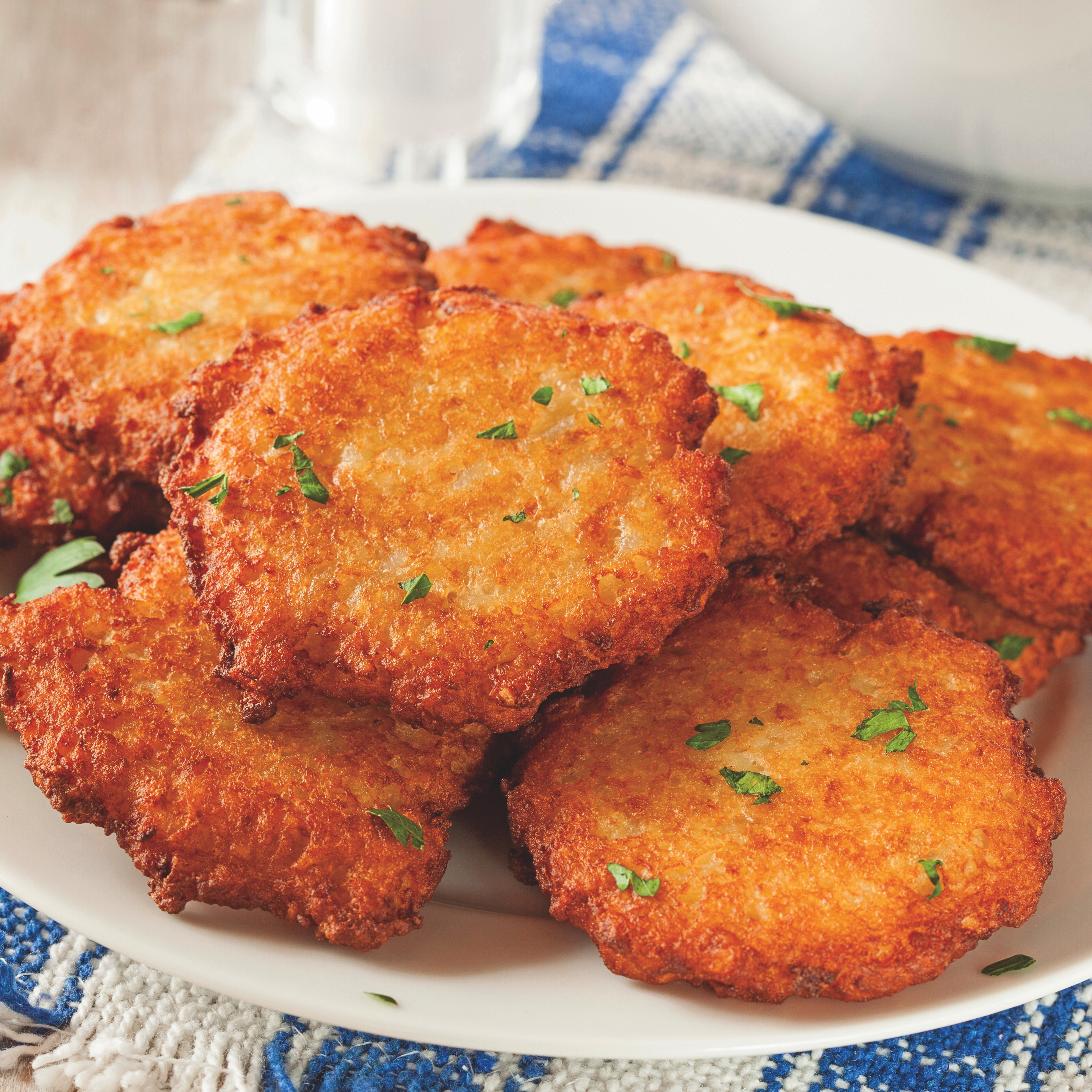 Latkes on a plate