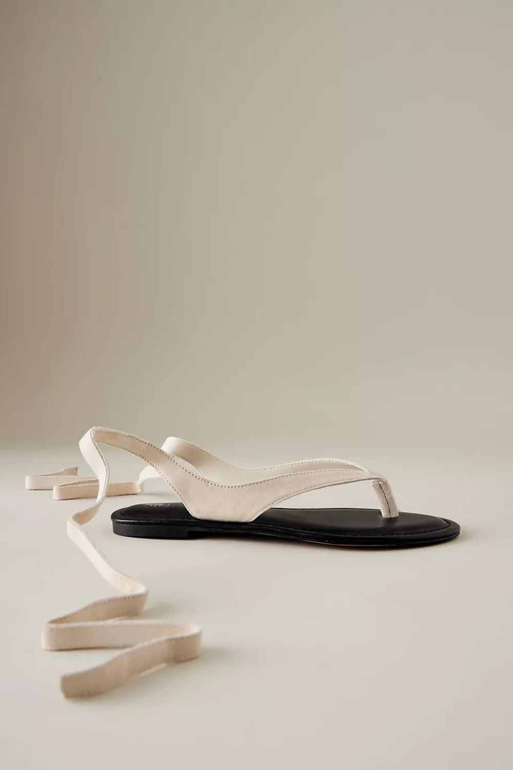 Silent D Suede Tie-Up Toe-Strap Sandals