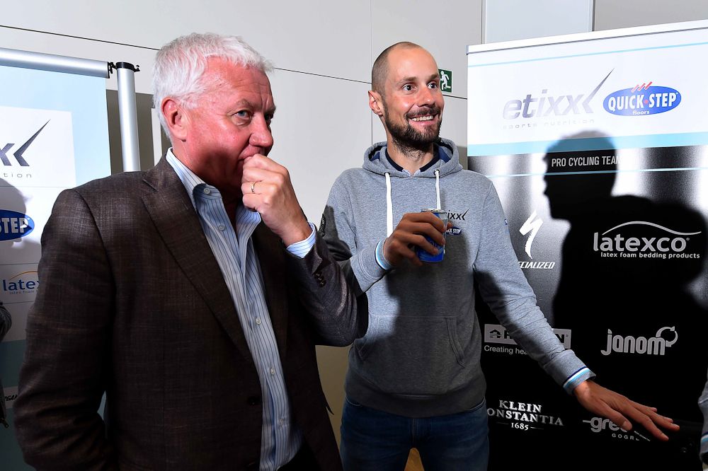 Tom Boonen and Patrick Lefevere.