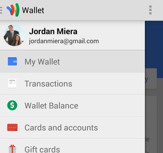 Wallet--Cards and accounts