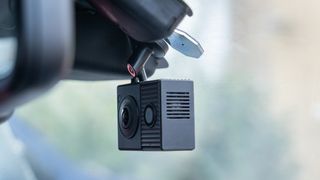 Garmin Dash Cam Tandem mounted in a car windscreen
