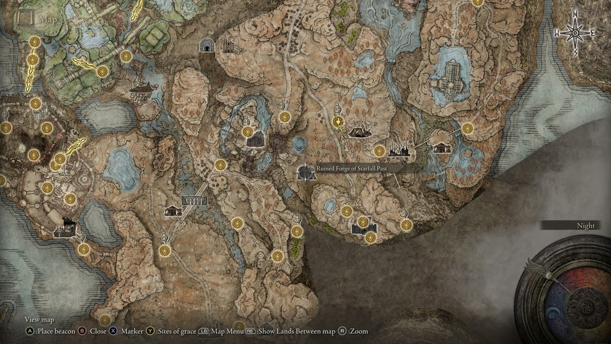 Elden Ring: Shadow of the Erdtree legendary weapons - Starfall Forge