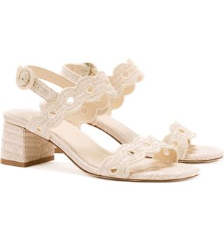 Florence Broderie Ankle Strap Sandal