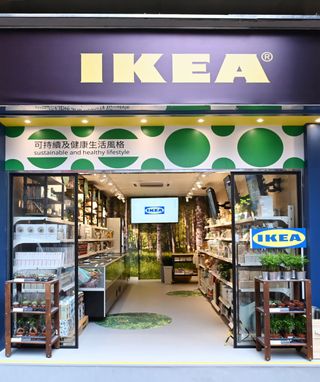 Small IKEA store in Hong Kong