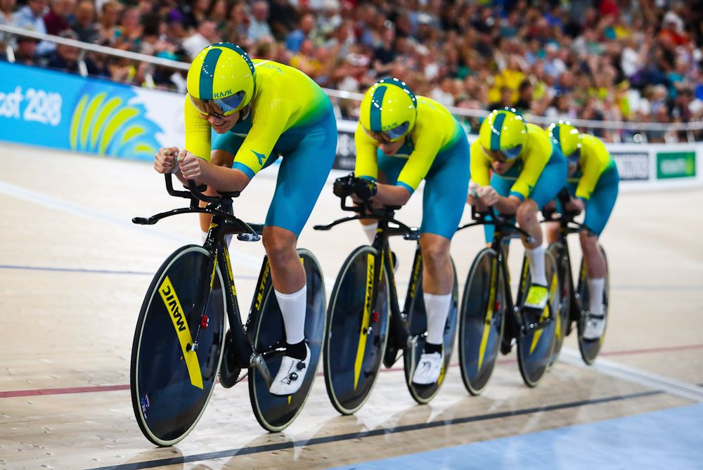 The Australian compete during the 2018 Gold Coast Commonwealth Games