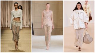 slip skirts on the runways of Roberto Cavalli, Giambattista Valli, and Zimmermann