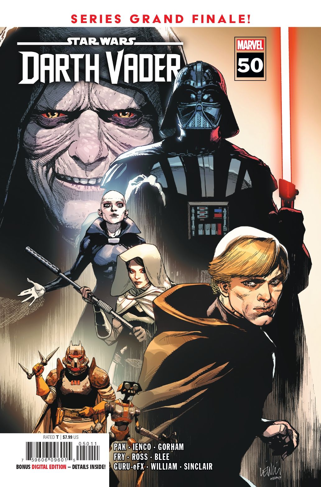 Pages from Star Wars: Darth Vader #50.