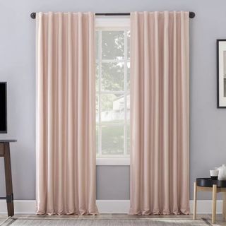 pink blackout curtains from target