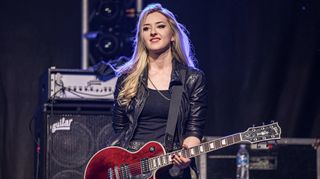 Anna Cara of Alice Cooper performs on stage during Alice Cooper's CoopStock 2026 at Las Sendas Golf Club on April 11, 2026 in Mesa, Arizona.
