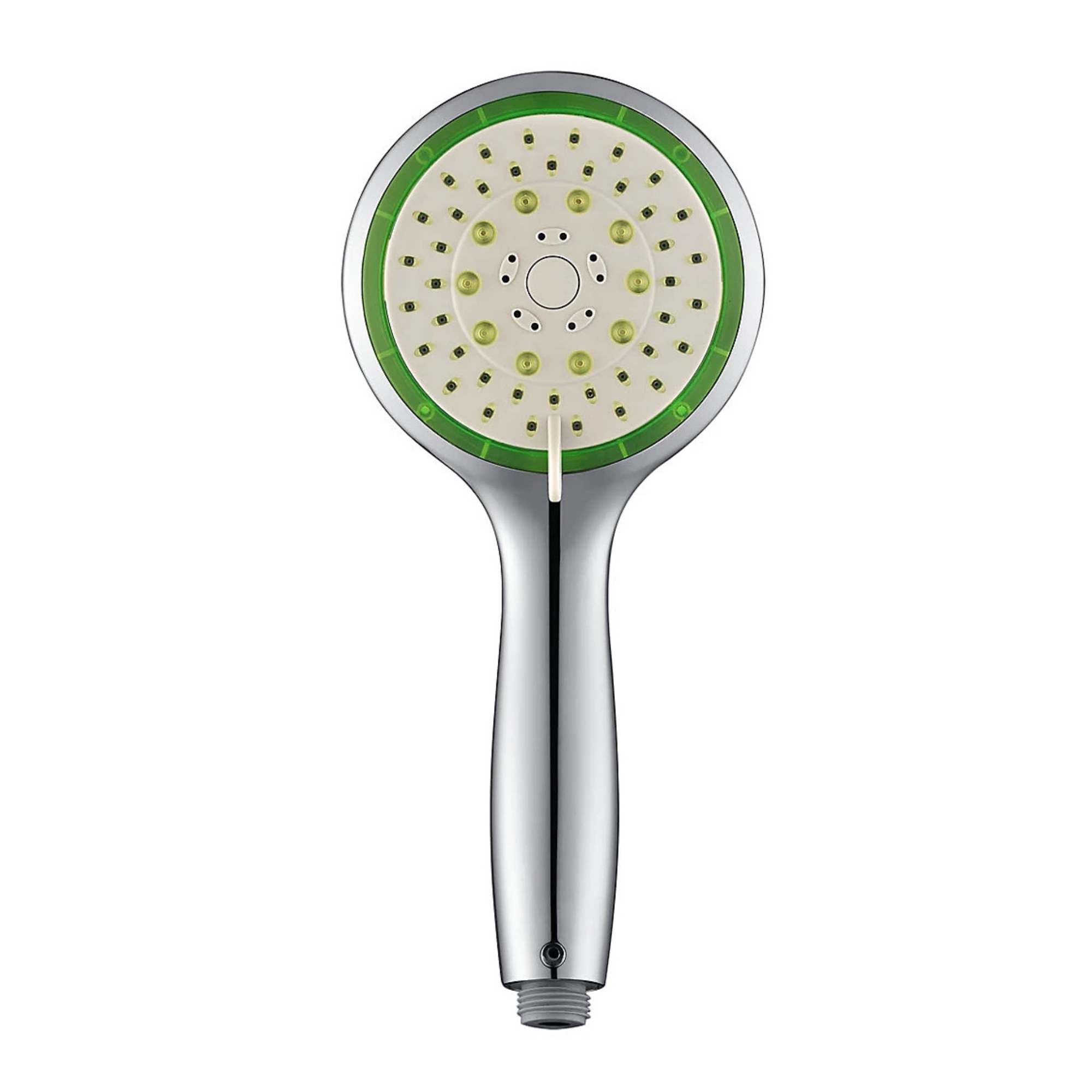 Water Saving Showerhead - Green Dial with 5 Spray Patterns Function Setting