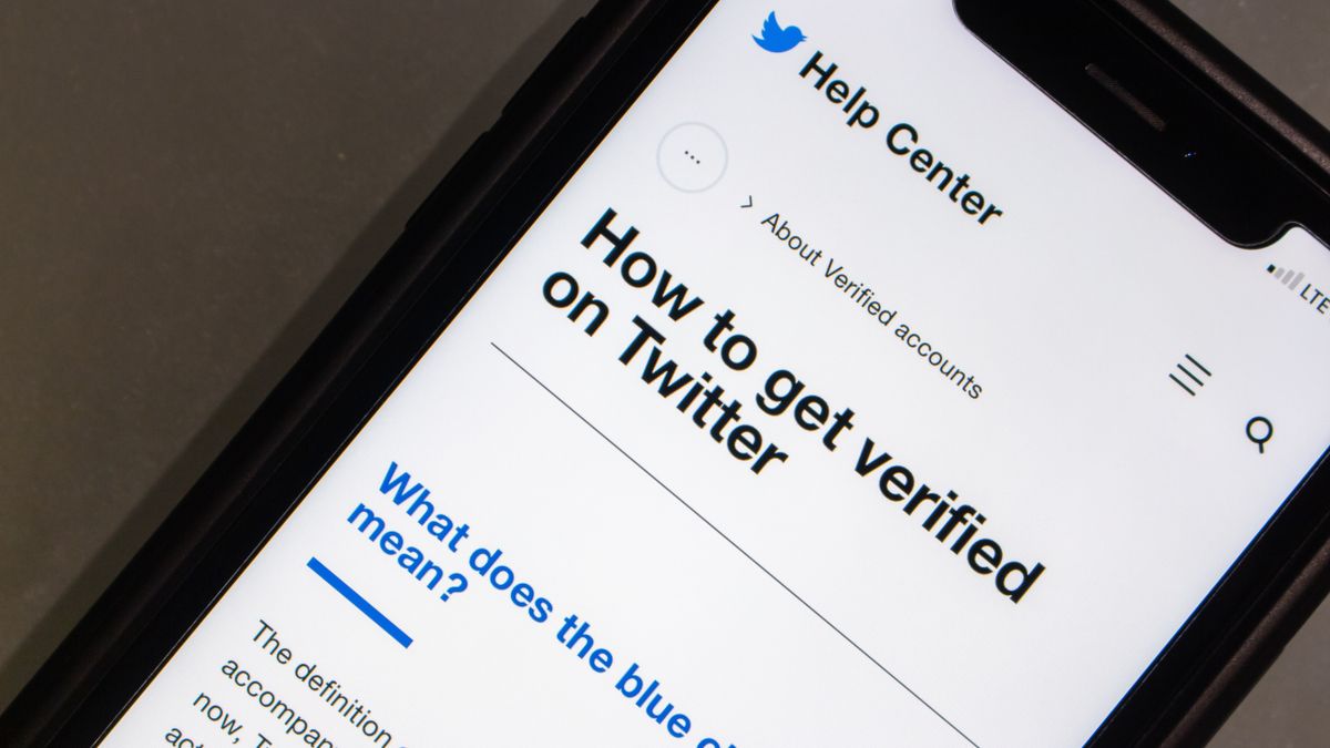 Twitter Blue Check question screen