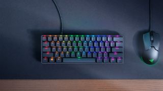 Razer Huntsman Mini Keyboard and mouse