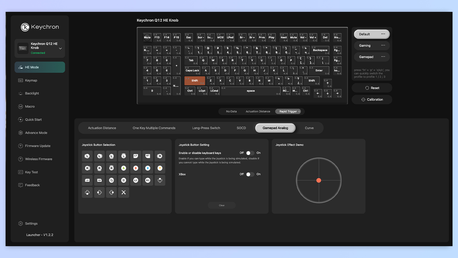 A screenshot of Keychron Launcher
