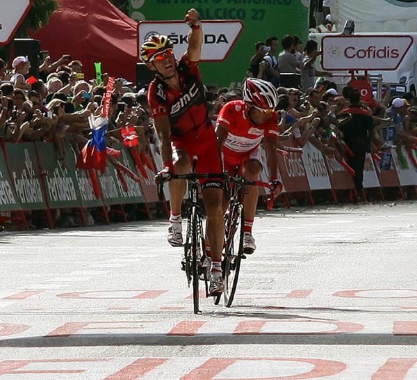 The first win of the 2012 season for Philippe Gilbert came in the Vuelta stage to Barcelona