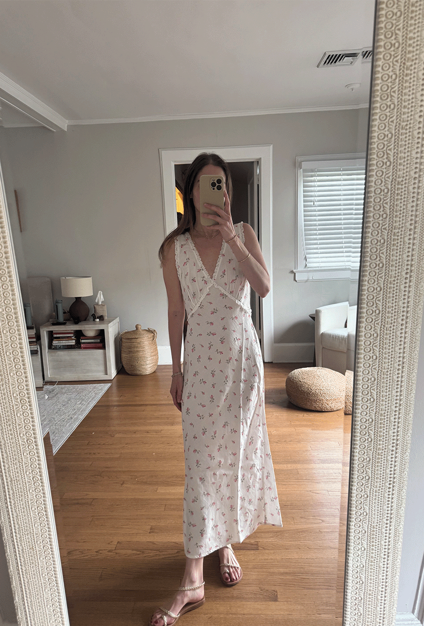 Tessa Faye O&amp;rsquo;Connell wearing Rixo.