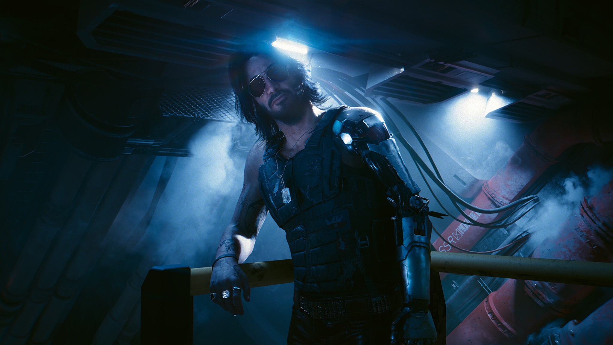 Promotional render of Johnny Silverhand in Cyberpunk 2077