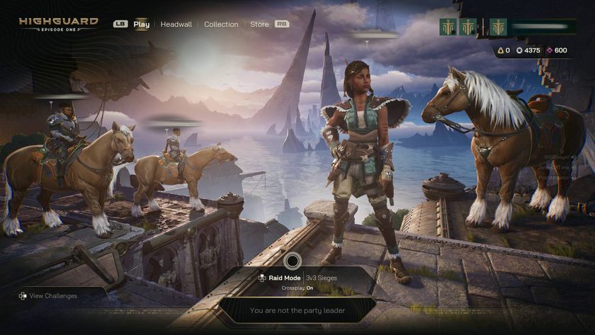 Highguard crossplay lobby with other players standing around