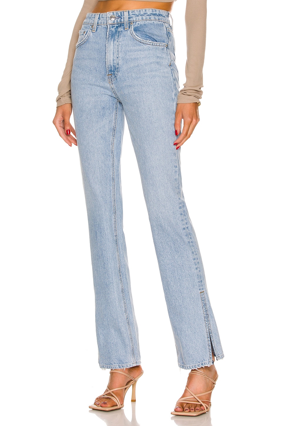Harlow High Rise Boot Slit Jeans