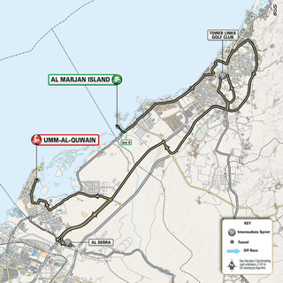 Map Stage 5 UAE Tour 2023