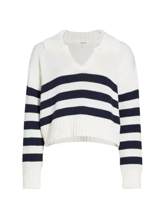 Stripe Polo Sweater