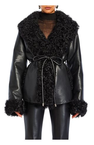 Roxanne Vegan Leather Coat