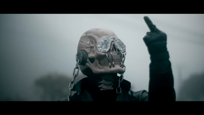 A still from Megadeth&#039;s video for Killing Time