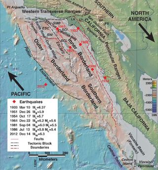 carlifornia borderlands area