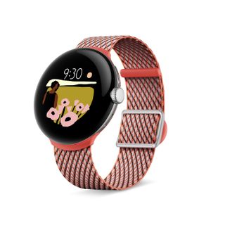 Google Pixel Watch woven coral reco