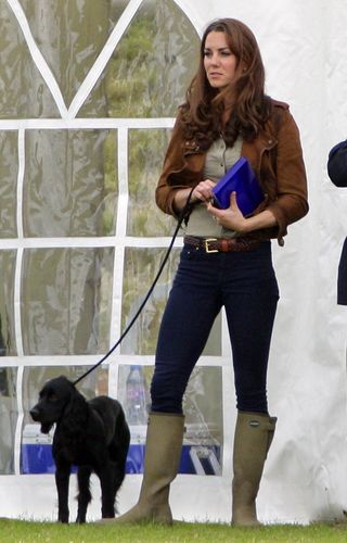 Kate Middleton playing with her dog Lupo