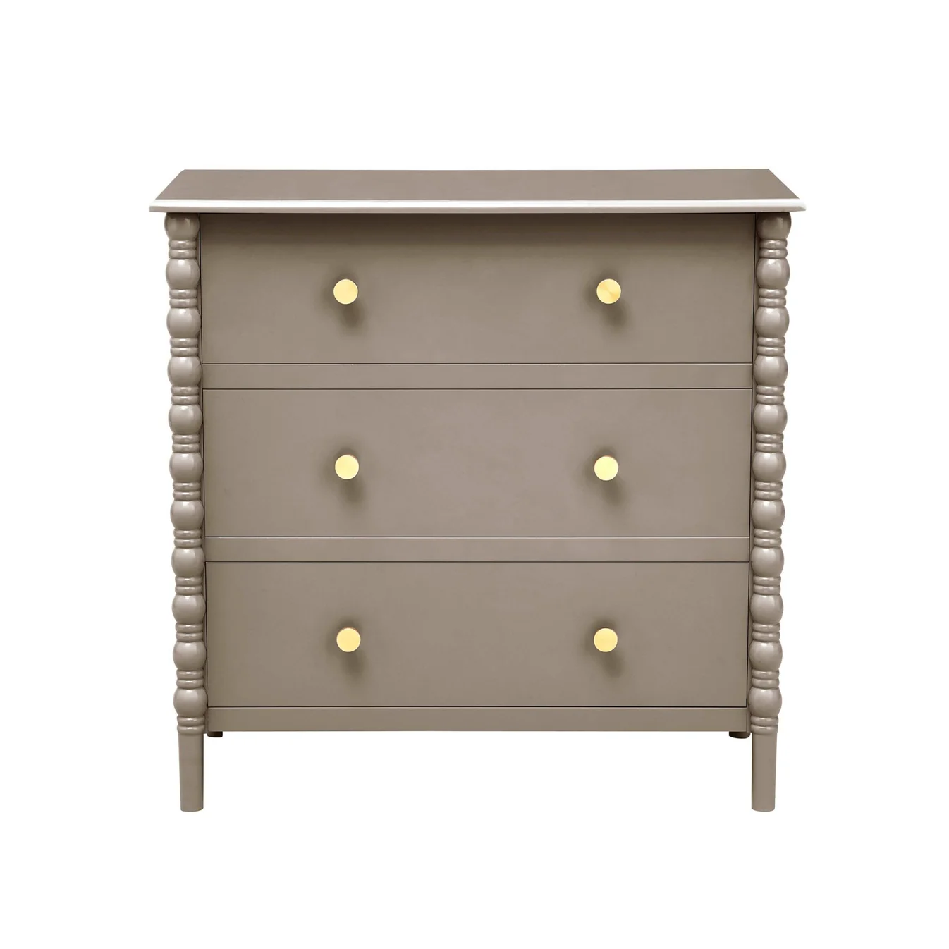 DUSK, Bonnie Bobbin 3 Drawer Chest in Taupe