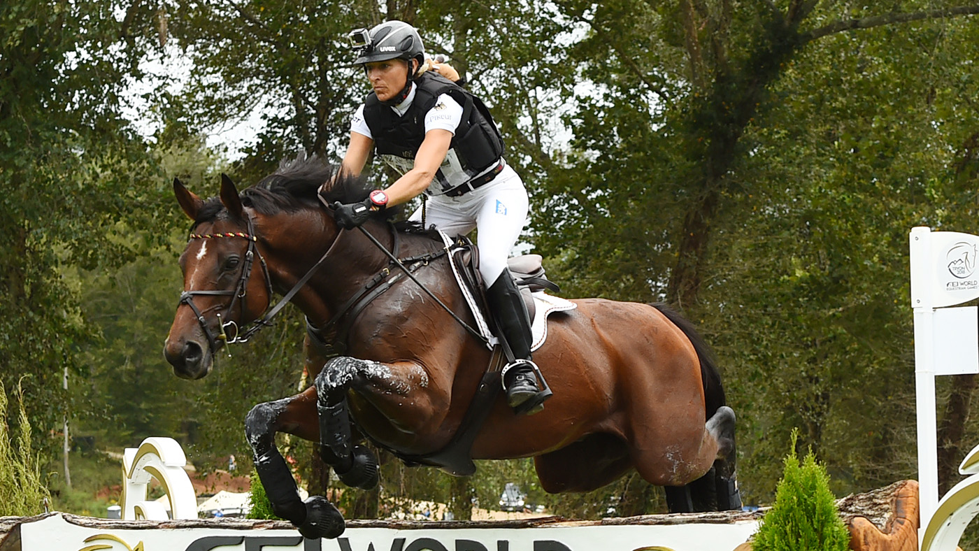 European Eventing Championships cross-country: German team members Ingrid Klimke and SAP Hale Bob OLD