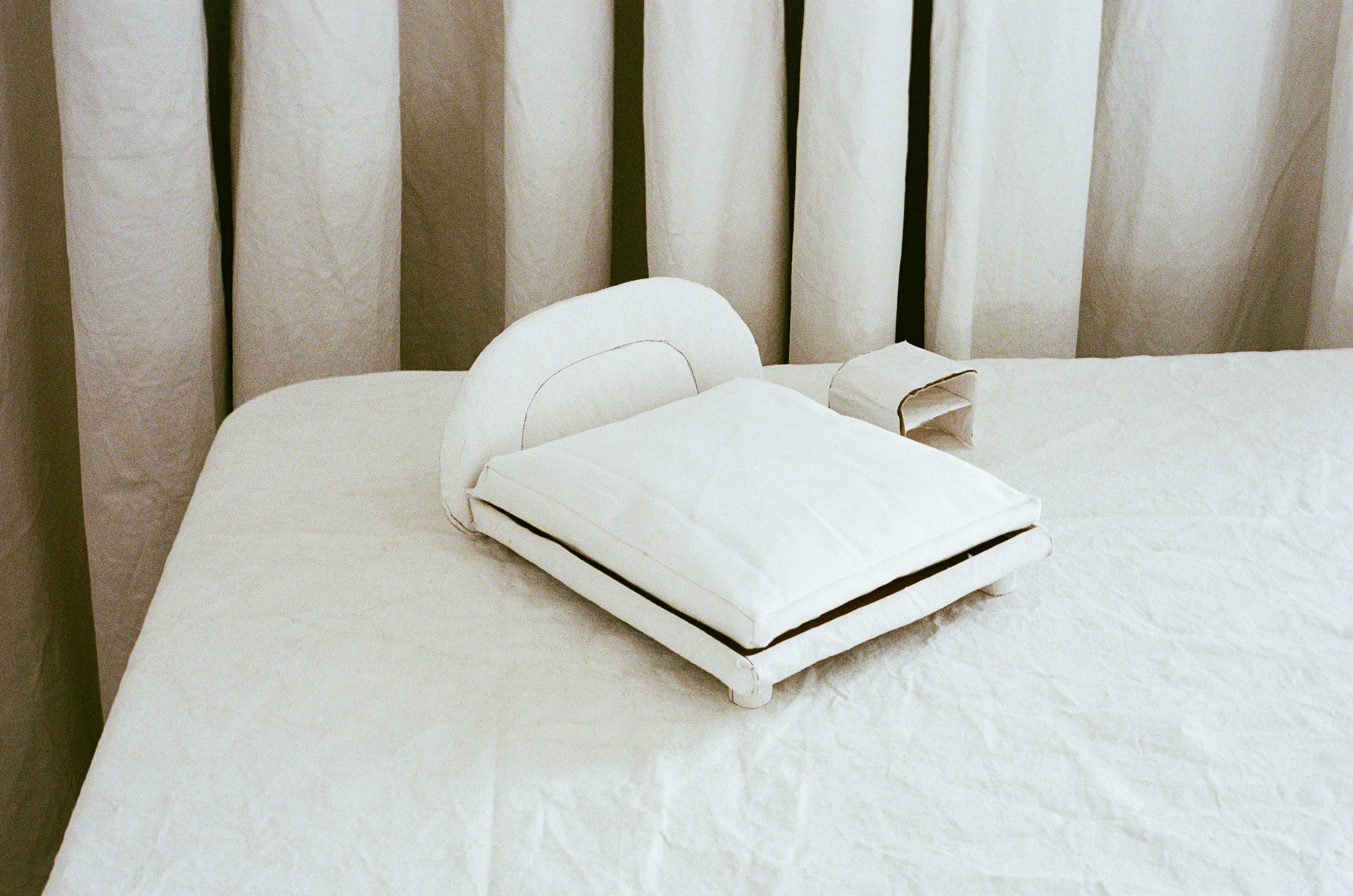 Poltrona Frau bed by Faye Toogood - work in progress shots