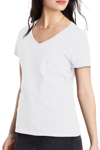 Hanes Women's Perfect V-Neck T-Shirt