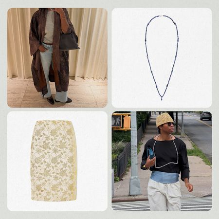 a collage of product and influencer imagery featuring the best elegant fall fashion finds 