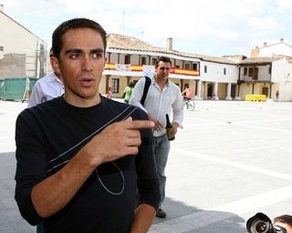Alberto Contador, 25, okay following crash on Sunday