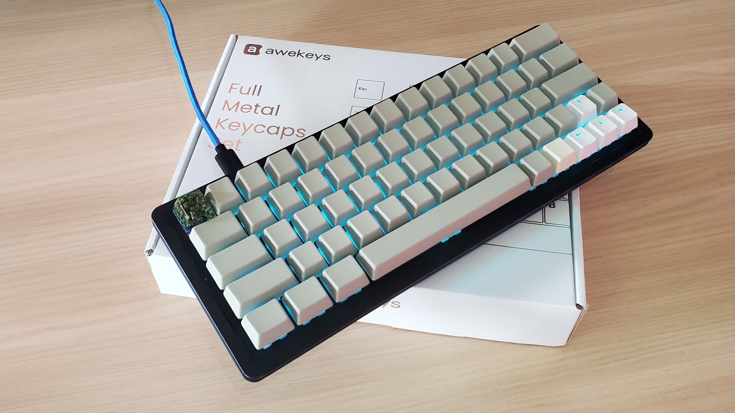 The holy THOCK of Awekeys' Full Metal Keycaps cannot make up for