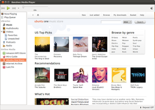 Ubuntu One Music Store in Banshee