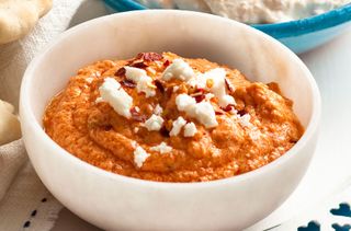 Red pepper and Feta cheese dip