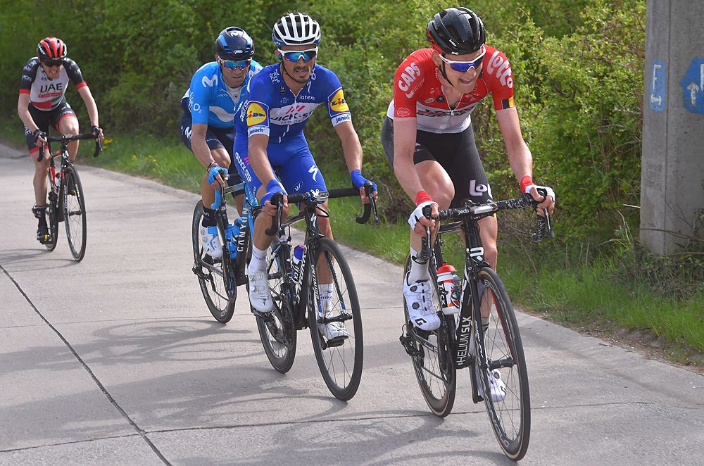 Tim Wellens racing at Liege-Bastogne-Liege 2018