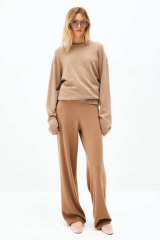 Fine-Knit Cashmere Trousers