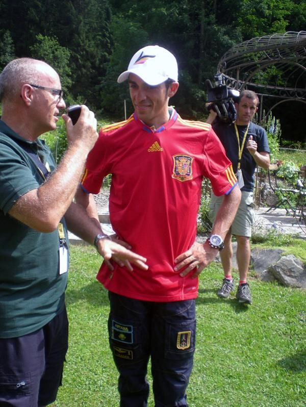 Alberto Contador is proud of his country's World Cup win.