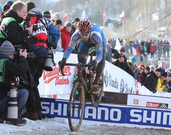 Marco Aurelio Fontana (Italy) bunny hopped the barriers.