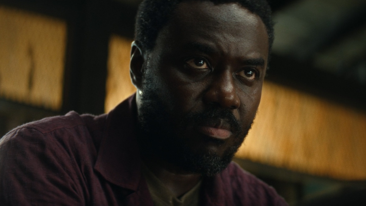 Babou Ceesay as Morrow in Alien: Earth episode 4.