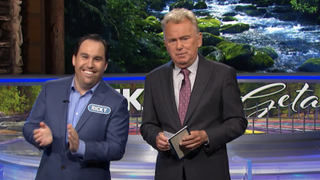Rick Gilbert and Pat Sajak on Wheel of Fortune