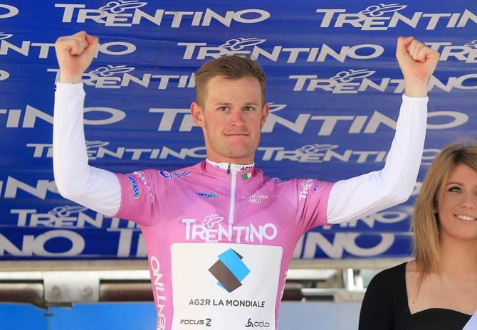 Maxime Bouet (AG2R - La Mondiale) on the podium