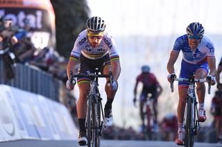Peter Sagan wins the fifth stage of Tirreno-Adriatico.