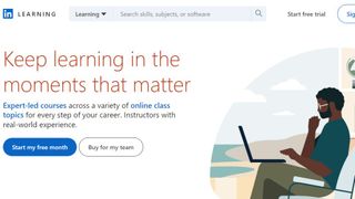 Website screenshot for LinkedIn Learning